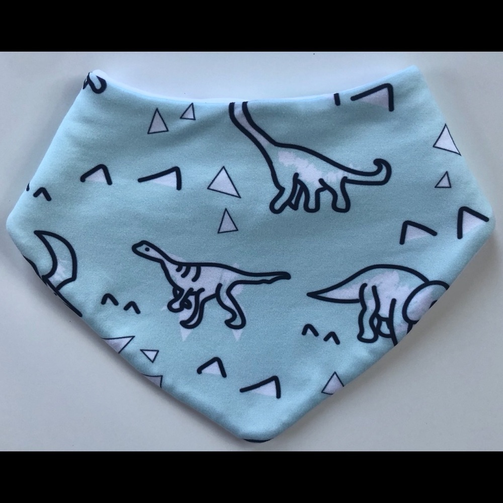 Dino baby burp cloth and bib set - Picture 2 of 2